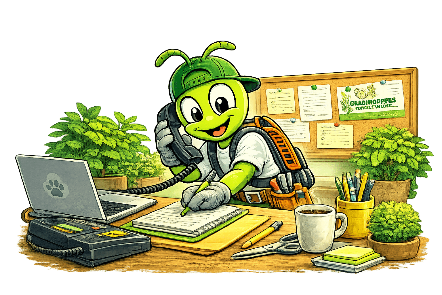 Grasshoppers TLC landscaping character